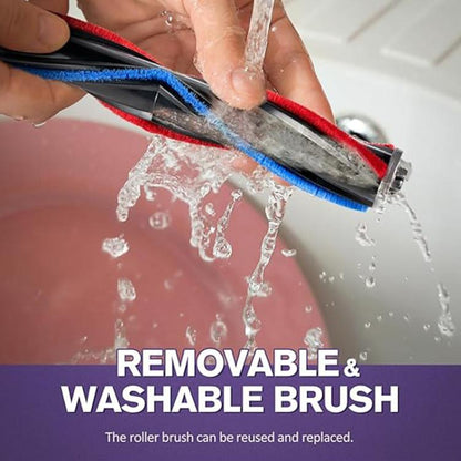 For Dyson V7 / V8 / V10 / V11 / V15 Vacuum Cleaner Electric Floor Brush With LED Light Soft Plush V Roller Brush(With Bird Brush) - For Dyson Accessories by buy2fix | Online Shopping UK | buy2fix