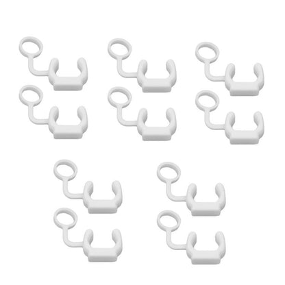 10pcs Silicone Locking Buckle Sports Camera Accessories Safety Buckle Surfboard Base Fixed Base Plug Anti-Release Buckle(White) - Connection Mount by buy2fix | Online Shopping UK | buy2fix