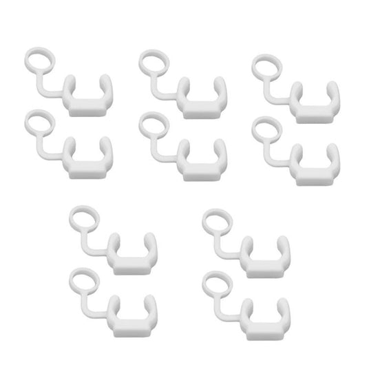 10pcs Silicone Locking Buckle Sports Camera Accessories Safety Buckle Surfboard Base Fixed Base Plug Anti-Release Buckle(White) - Connection Mount by buy2fix | Online Shopping UK | buy2fix