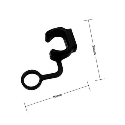 10pcs Silicone Locking Buckle Sports Camera Accessories Safety Buckle Surfboard Base Fixed Base Plug Anti-Release Buckle(White) - Connection Mount by buy2fix | Online Shopping UK | buy2fix