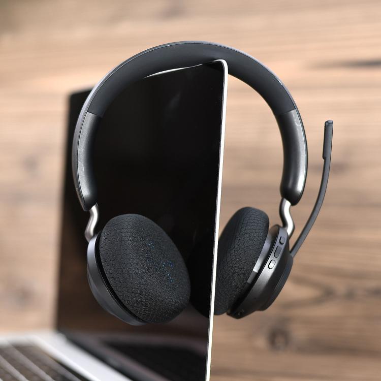 1pair Replacement Ear Pads for Jabra Elite 45h / Evolve2 65 UC Bluetooth Headphones(Black) - Earmuff & Pad by buy2fix | Online Shopping UK | buy2fix