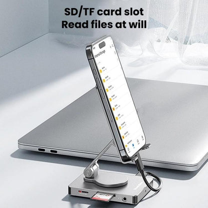 Blueendless ST803 Phone Rotating Stand Docking Station, Spec: 8 In 1 - Desktop Holder by Blueendless | Online Shopping UK | buy2fix