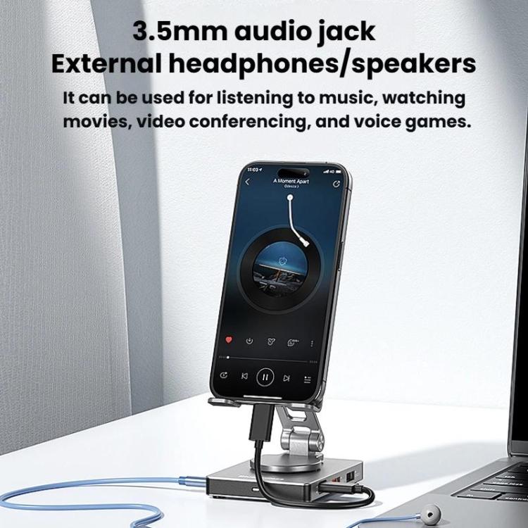 Blueendless ST803 Phone Rotating Stand Docking Station, Spec: 8 In 1 - Desktop Holder by Blueendless | Online Shopping UK | buy2fix