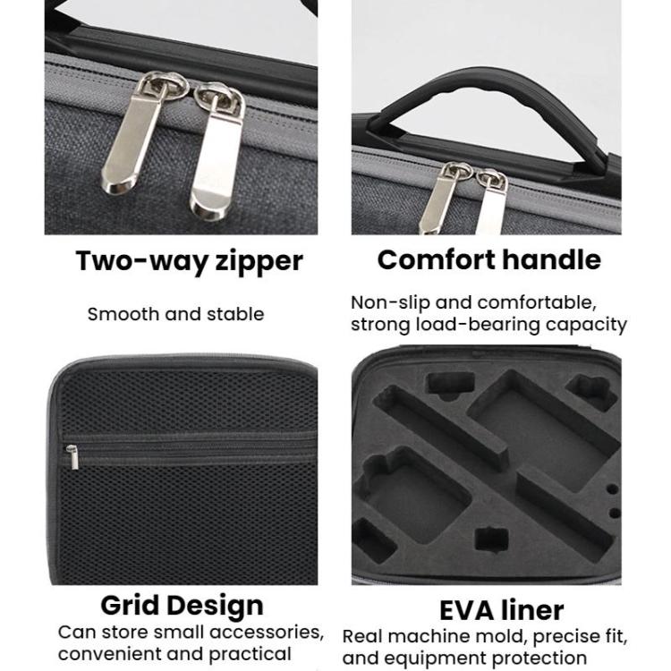 For DJI Osmo Action 5 Pro / 4 / 3 Action Camera Storage Bag(Dark Gray) - Case & Bags by buy2fix | Online Shopping UK | buy2fix