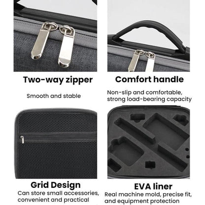 For DJI Osmo Action 5 Pro / 4 / 3 Action Camera Storage Bag(Dark Gray) - Case & Bags by buy2fix | Online Shopping UK | buy2fix