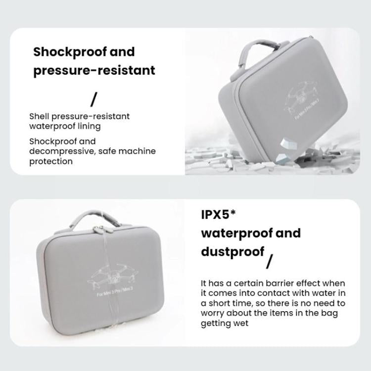 For DJI  Mini 4 Pro WOKEMA Without Screen Pressure-Resistant Waterproof Portable Storage Bag - Carry Cases & Bags by WOKEMA | Online Shopping UK | buy2fix