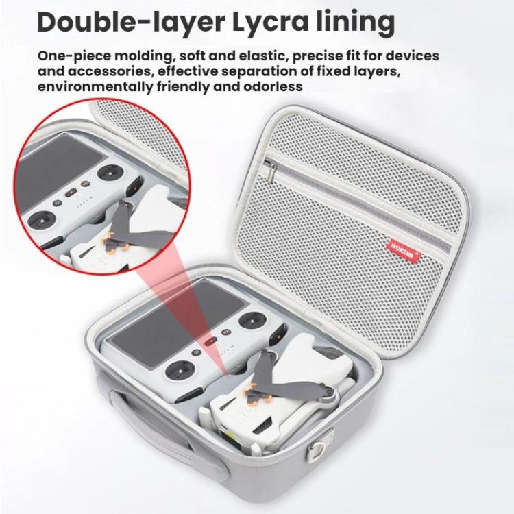 For DJI  Mini 4 Pro WOKEMA Without Screen Pressure-Resistant Waterproof Portable Storage Bag - Carry Cases & Bags by WOKEMA | Online Shopping UK | buy2fix