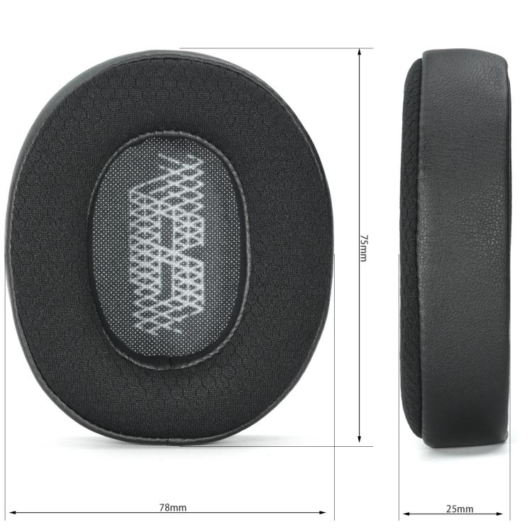 1pair Replacement Earpads For JBL E65BTNC / Duet NC / Live 650BTNC / Live 660NC(Black) - Earmuff & Pad by buy2fix | Online Shopping UK | buy2fix