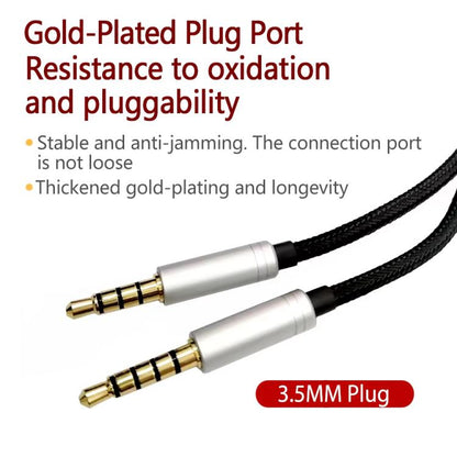 For Logitech Astro A10 / A40 Headset Gaming Headset 2m Braided Audio Cable, Style: Silver Plug Wired Controller - Headset Accessories by buy2fix | Online Shopping UK | buy2fix