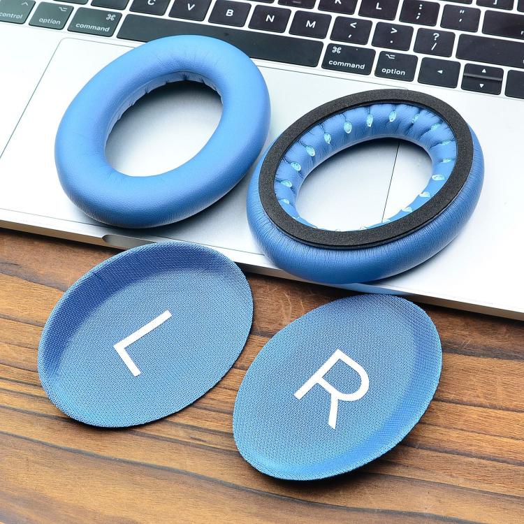 For Bose QC45 / QC35 1pair Replacement Ear Cushions Memory Foam Ear Pads(Blue) - Earmuff & Pad by buy2fix | Online Shopping UK | buy2fix
