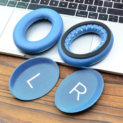 For Bose QC45 / QC35 1pair Replacement Ear Cushions Memory Foam Ear Pads(Blue) - Earmuff & Pad by buy2fix | Online Shopping UK | buy2fix