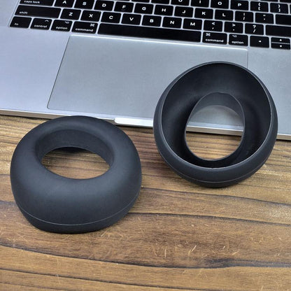 1pair Silicone Protective Cover for Sony PS5 PULSE 3D Wireless Headset Waterproof Dustproof Ear Cushion Covers(Black) - Earmuff & Pad by buy2fix | Online Shopping UK | buy2fix