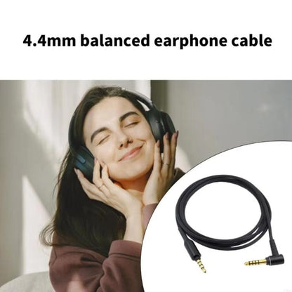 4.4mm Balanced Headphone Cable for Sony WH-1000XM2 / WH-1000XM3 / WH-1000XM4 / WH-CH710N / WH-H900N, Length: 1.5m(Black) - Headset Accessories by buy2fix | Online Shopping UK | buy2fix
