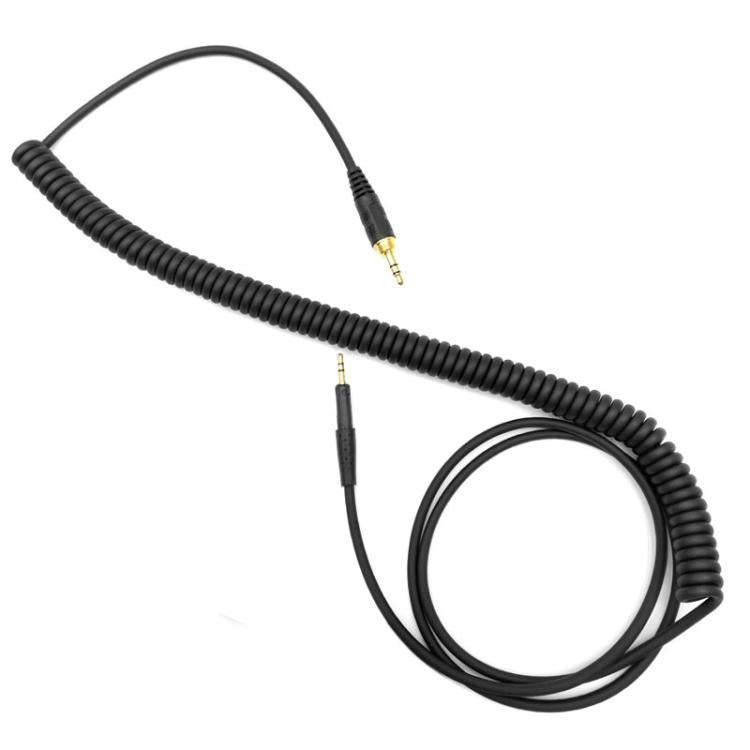 2.5mm To 3.5+6.35mm Plug Spring Headphone Cable for Sennheiser HD6 / HD8 / HD7 / HD598, Length: 1.5m(Black) - Headset Accessories by buy2fix | Online Shopping UK | buy2fix