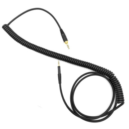 2.5mm To 3.5+6.35mm Plug Spring Headphone Cable for Sennheiser HD6 / HD8 / HD7 / HD598, Length: 1.5m(Black) - Headset Accessories by buy2fix | Online Shopping UK | buy2fix