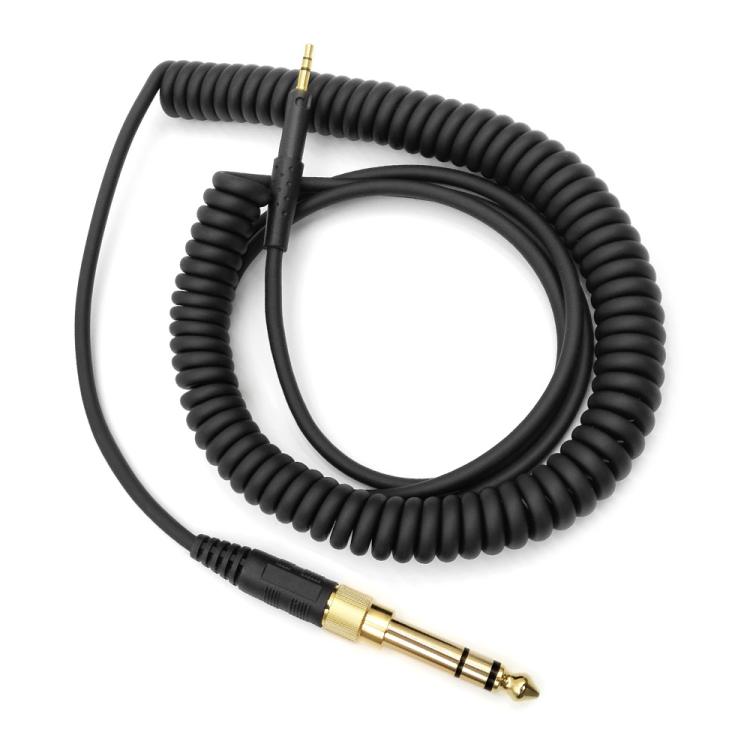 2.5mm To 3.5+6.35mm Plug Spring Headphone Cable for Sennheiser HD6 / HD8 / HD7 / HD598, Length: 1.5m(Black) - Headset Accessories by buy2fix | Online Shopping UK | buy2fix