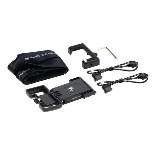 YX Adjustable Tablet Holder For DJI RC-N Remote Controller 8pin+USB-C Cable Set  Black
