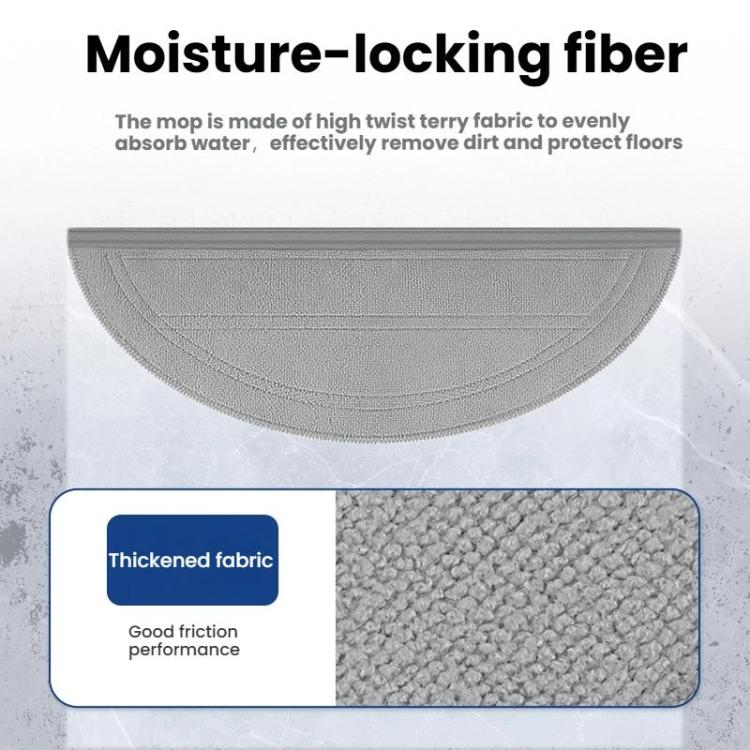 For Roborock G30/Saros 10 Replacement Mop Pads Robot Vacuum Accessories - For Roborock Accessories by buy2fix | Online Shopping UK | buy2fix