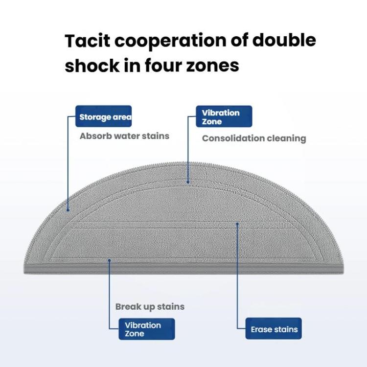 For Roborock G30/Saros 10 Replacement Mop Pads Robot Vacuum Accessories - For Roborock Accessories by buy2fix | Online Shopping UK | buy2fix