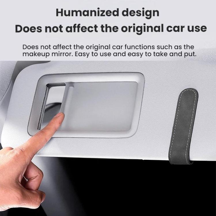 Car Sun Visor Glasses Holder Storage Decoration(Black Red) - Sunglasses & Glasses Clips by buy2fix | Online Shopping UK | buy2fix