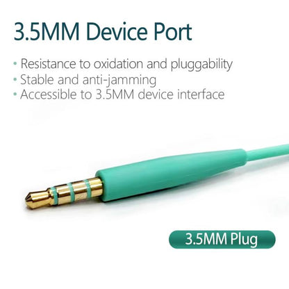 For BOSE QC25 / QC35 / SoundLink OE2 Audio Headphone Cable With In-line Microphone, Length: 1.4m(Green) - Headset Accessories by buy2fix | Online Shopping UK | buy2fix