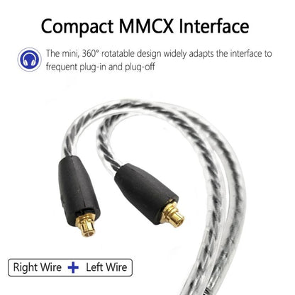 Inline Control 1.2m Type-C To MMCX Interface Headphone Plug Cable For Shure SE215 / SE315 / SE425 / SE535 / SE846 - Headset Accessories by buy2fix | Online Shopping UK | buy2fix
