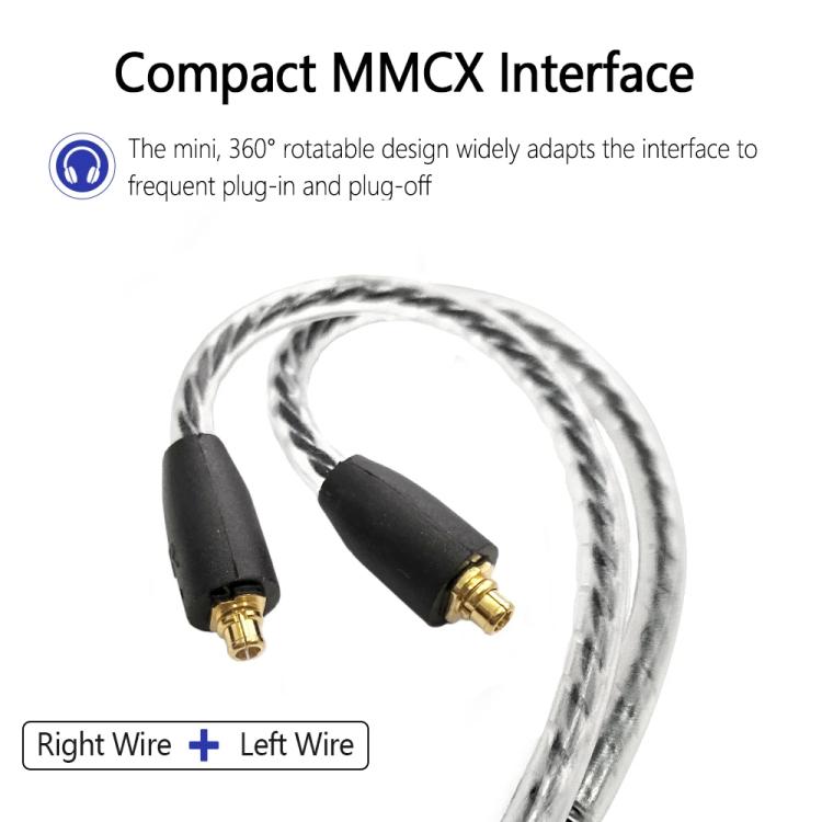 Standard 1.2m Type-C To MMCX Interface Headphone Plug Cable For Shure SE215 / SE315 / SE425 / SE535 / SE846 - Headset Accessories by buy2fix | Online Shopping UK | buy2fix