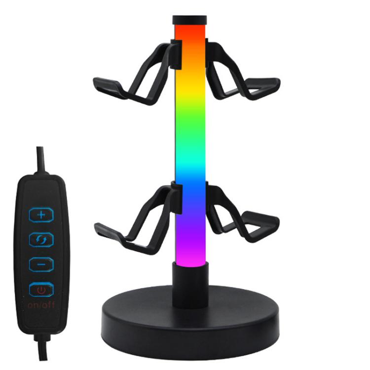 KBB-81 RGB Gaming Controller Headphone Stand Ambient Light Stand, Style: Wired Control - Headset Stand by buy2fix | Online Shopping UK | buy2fix