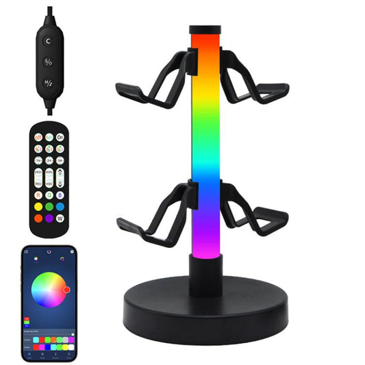 KBB-81 RGB Gaming Controller Headphone Stand Ambient Light Stand, Style: Wired Control+Remote Control+Bluetooth App - Headset Stand by buy2fix | Online Shopping UK | buy2fix