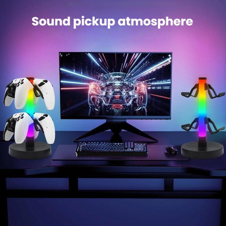 KBB-81 RGB Gaming Controller Headphone Stand Ambient Light Stand, Style: Wired Control+Remote Control - Headset Stand by buy2fix | Online Shopping UK | buy2fix