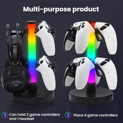 KBB-81 RGB Gaming Controller Headphone Stand Ambient Light Stand, Style: Wired Control+Remote Control+Bluetooth App - Headset Stand by buy2fix | Online Shopping UK | buy2fix