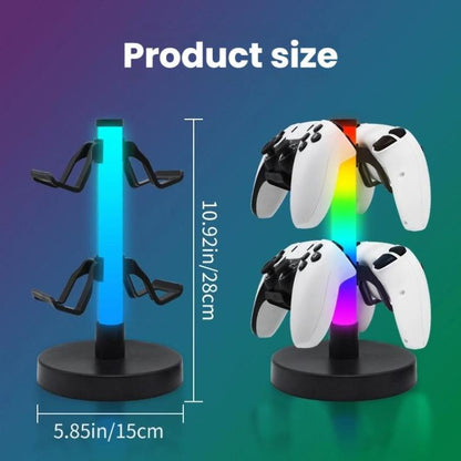 KBB-81 RGB Gaming Controller Headphone Stand Ambient Light Stand, Style: Wired Control+Remote Control+Bluetooth App - Headset Stand by buy2fix | Online Shopping UK | buy2fix