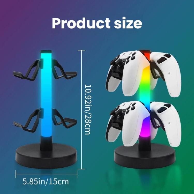 KBB-81 RGB Gaming Controller Headphone Stand Ambient Light Stand, Style: Wired Control - Headset Stand by buy2fix | Online Shopping UK | buy2fix