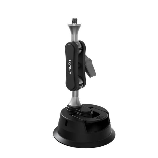 Flymile Universal Car Suction Cup Mount for Action Cameras 360-degree Rotatable, Washable and Reusable Dashboard Windshield Holder, Spec: Only  Mount