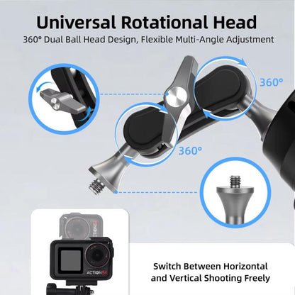 Flymile Universal Car Suction Cup Mount for Action Cameras 360-degree Rotatable, Washable and Reusable Dashboard Windshield Holder, Spec: With Extension Rod - Holder by Flymile | Online Shopping UK | buy2fix
