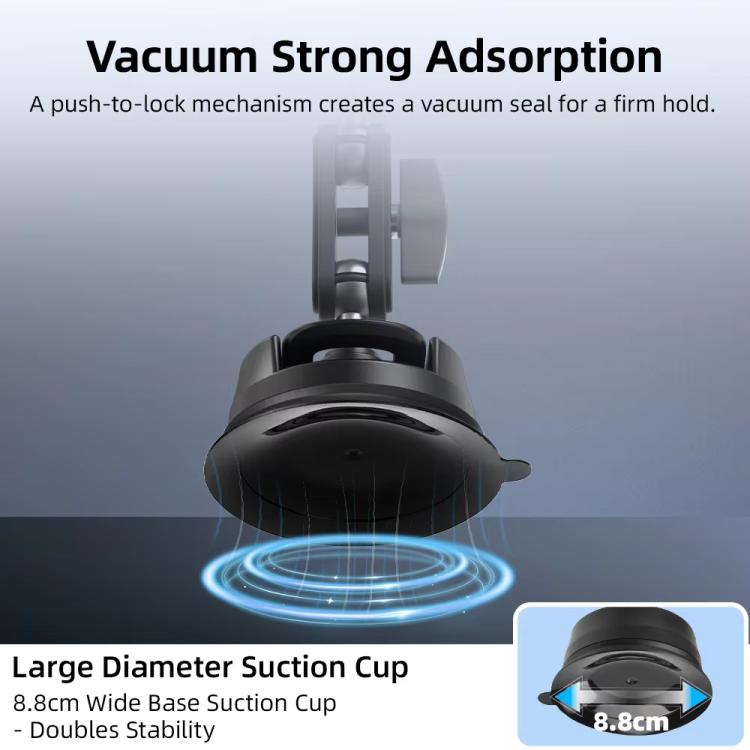 Flymile Universal Car Suction Cup Mount for Action Cameras 360-degree Rotatable, Washable and Reusable Dashboard Windshield Holder, Spec: Only  Mount - Holder by Flymile | Online Shopping UK | buy2fix