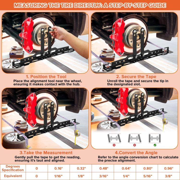 Heavy-Duty Car Wheel Leveling Aligner(Black) - Tire Repair & Installation Tools by buy2fix | Online Shopping UK | buy2fix