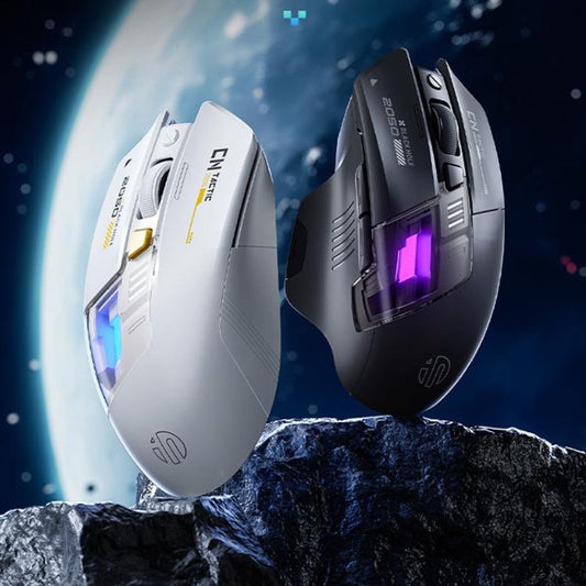 Inphic Bluetooth Wireless Mouse Office & Gaming LED Charging Mice, Spec: Tri-Mode Black - Wireless Mice by Inphic | Online Shopping UK | buy2fix