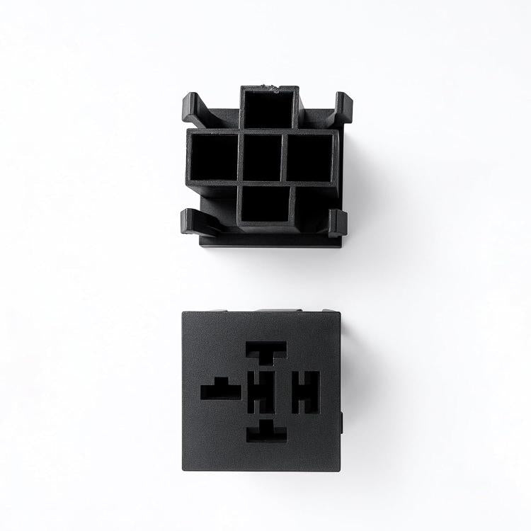5pcs /Set Relay Socket Module for 4-Pin and 5-Pin Relays, Compatible with FB-15T 15-Slot Relay Box(Black) - Relays by buy2fix | Online Shopping UK | buy2fix
