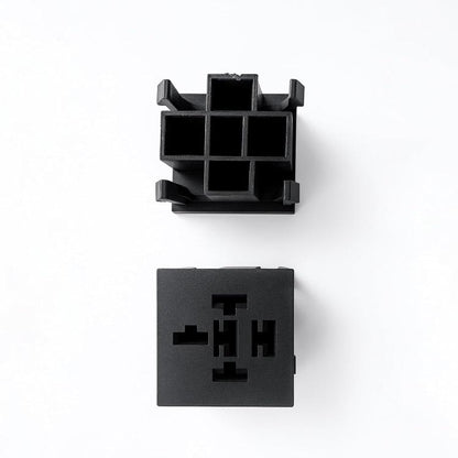 5pcs /Set Relay Socket Module for 4-Pin and 5-Pin Relays, Compatible with FB-15T 15-Slot Relay Box(Black) - Relays by buy2fix | Online Shopping UK | buy2fix