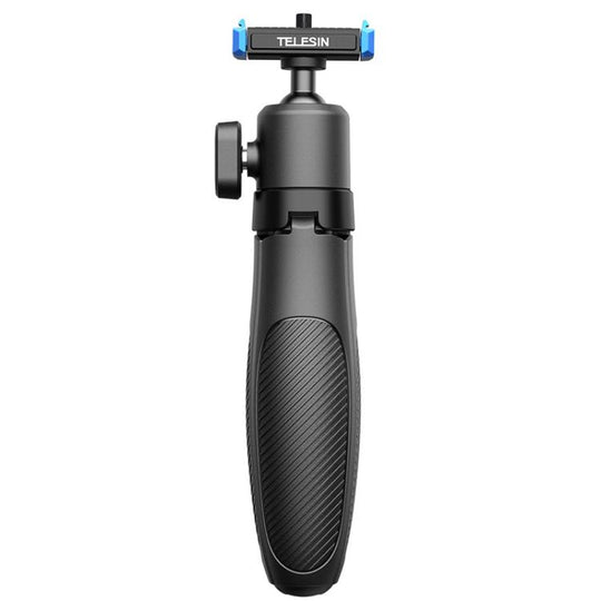 For GoPro HERO13 Black TELESIN S1-MNP-14-TGP 17-40cm Retractable Quick-Release Mini Selfie Stick Handheld Desktop Tripod(Black)