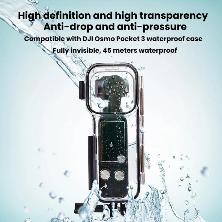For DJI Osmo Pocket 3 HD Waterproof Case Camera Underwater Protective Cover(Transparent) - Case & Bags by buy2fix | Online Shopping UK | buy2fix