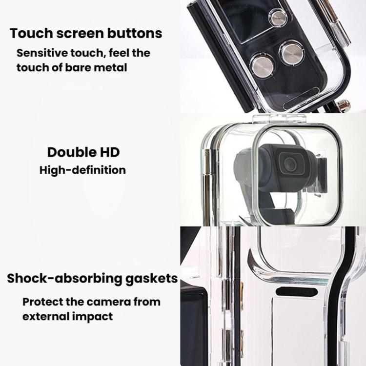 For DJI Osmo Pocket 3 HD Waterproof Case Camera Underwater Protective Cover(Transparent) - Case & Bags by buy2fix | Online Shopping UK | buy2fix