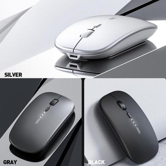 Inphic M1 PRO Wireless Bluetooth Tri-mode Rechargeable Mute Mouse With Battery Level Display(Black) - Wireless Mice by Inphic | Online Shopping UK | buy2fix