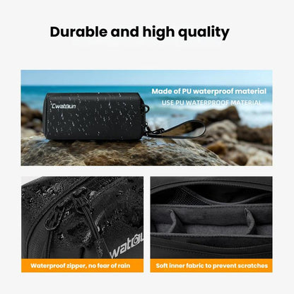 For DJI Osmo Pocket 3 Cwatcun D240 Small Storage Bag Crossbody Portable Waterproof Sports Camera Bag(Black) - Case & Bags by Cwatcun | Online Shopping UK | buy2fix