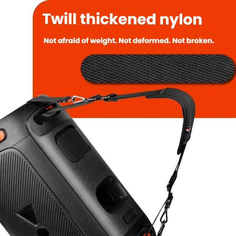 Adjustable Shoulder Strap For JBL Partybox 110 Portable Nylon & Neoprene Carrying Sling(Black) - Other Accessories by buy2fix | Online Shopping UK | buy2fix