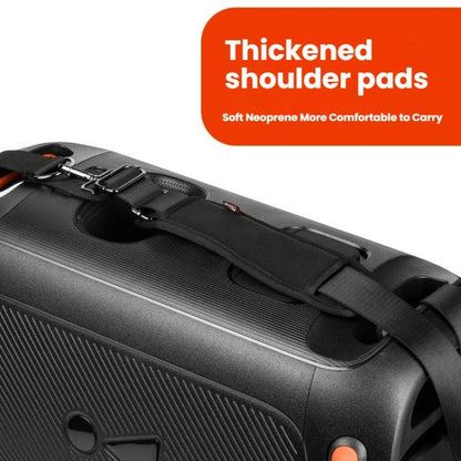 Adjustable Shoulder Strap For JBL Partybox 110 Portable Nylon & Neoprene Carrying Sling(Black) - Other Accessories by buy2fix | Online Shopping UK | buy2fix