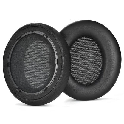 For Anker Space Q45 1pair Ear Muffs Foam Noise Reduction Earmuffs, Spec: Potein Leather Black - Earmuff & Pad by buy2fix | Online Shopping UK | buy2fix