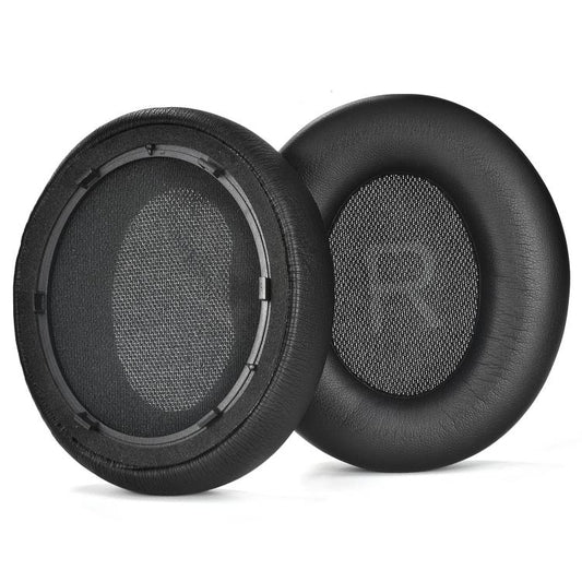 For Anker Space Q45 1pair Ear Muffs Foam Noise Reduction Earmuffs, Spec: Potein Leather Black - Earmuff & Pad by buy2fix | Online Shopping UK | buy2fix