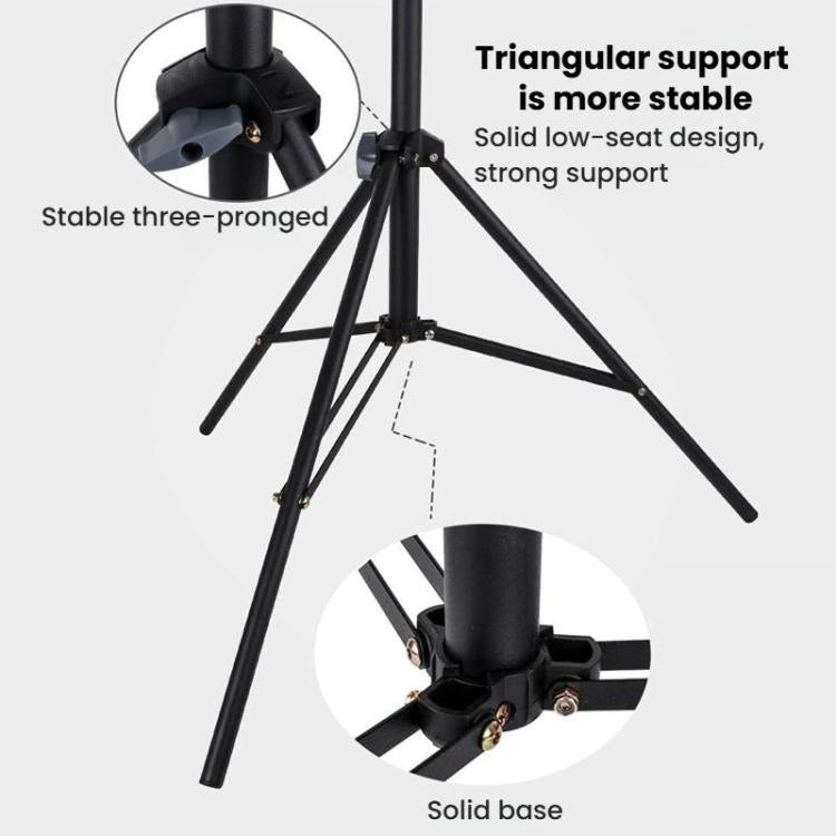 2.1m Multi-Functional Selfie Floor Photography Light Stand Live Streaming Fill Light Stand - Stand by buy2fix | Online Shopping UK | buy2fix